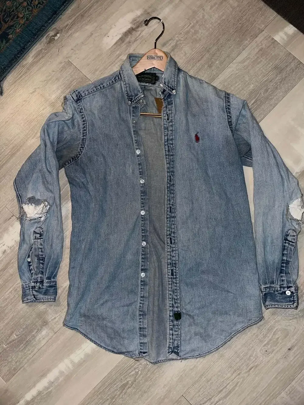 Vintage Polo Country Ralph Lauren Denim Button-Up Long Sleeve Shirt